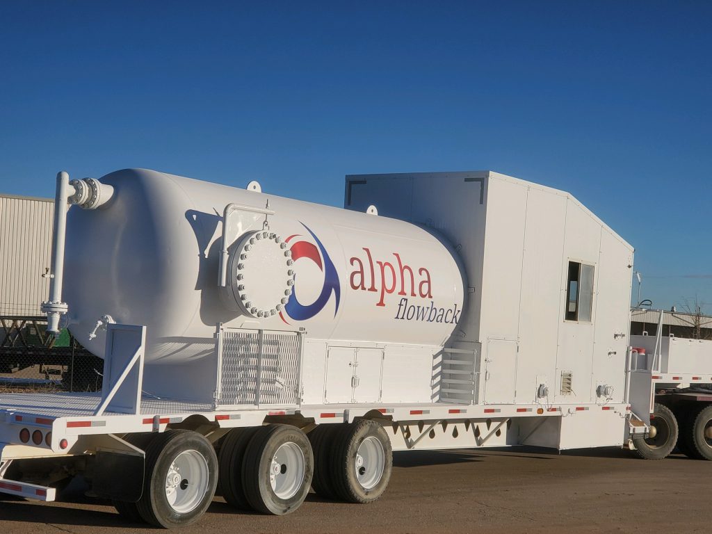 Alpha Flowback Pressure Tank Operation